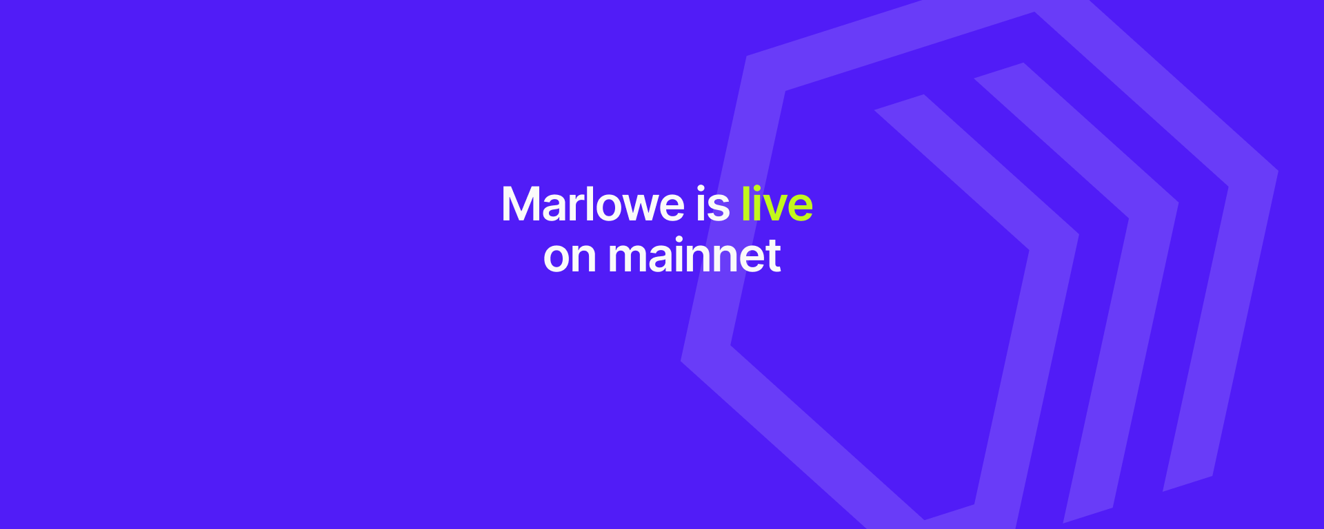 Marlowe goes live: be the first to explore the power of Marlowe's smart contract toolset